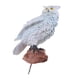 thumbnail image 1 of búho artificial resina de pájaro realista taxidermia jardín decoración blanco, 1 of 5