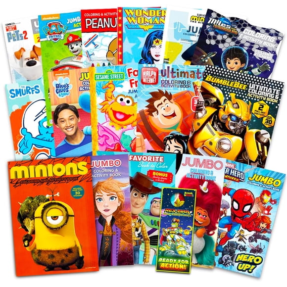 Libro De Colorear Crenstone Bulk Kids 4 8 Años Con Juegos Y Pegatinas