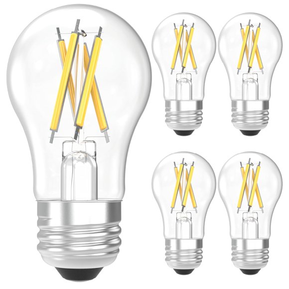 Bombilla LED Sunco A15 de 7 W (equivalente a 60 W), 4000 K, E26, paquete de 4