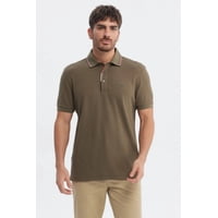 Fashionspark - Polera Hombre Pique Dos Botónes Verde Oliva