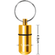 thumbnail image 3 of Pastillero de aluminio con llavero. Mini pastillero portátil de viaje, impermeable, con estuche para vitaminas. Contenedor, organizador, dispensador y recordatorio semanal., 3 of 8