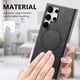 thumbnail image 4 of Magnetic Slim Case for Samsung Galaxy S23 Ultra with Camera Guard & Anti-Scratch Back Black, 4 of 6