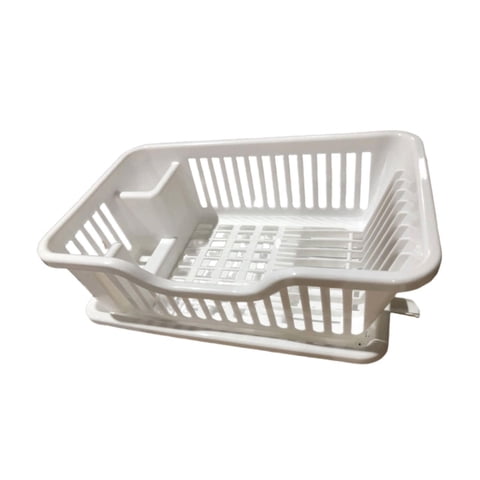 Magideal - Escurridor De Platos, Escurridor De Utensilios De Cocina, Portacubiertos Multifuncional, Escurridor De Platos, Organizador De Mostrador De Restaurante Blanco