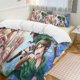 thumbnail image 1 of Attack On Titan Quilt Set Thicken Soft 3 Pieces Bedding Set All Season Duvet Cove with 2 Pillowcases for Adult Women Girls Teens Home Room Decor, 1 of 5