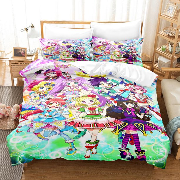 Kawaii Idol Time Pripara Bedding Set Bed Set Aldult Kid Bedroom bed sheet set