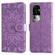 thumbnail image 1 of Funda tipo cartera FOXDOCK para OPPO Reno 10 5G , diseño girasol en relieve, cuero PU, cierre magnético, soporte y tarjetero, 1 of 5