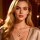 thumbnail image 4 of Collar colgante de amor de amor con piedra de nacimiento Zirconia, regalo de joyería de las mujeres para la Navidad, cumpleaños, aniversario, 4 of 5
