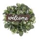 thumbnail image 2 of Welcone Wreath Green Leaves Garland Festival De Primavera Puerta Colgante De Pared B, 2 of 5