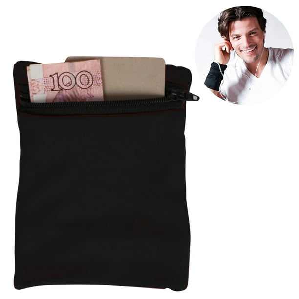 Monedero de muñeca de viaje con bolsillo con cremallera para efectivo, tarjetas y dinero. Ideal para viajar, correr, caminar y hacer senderismo.
