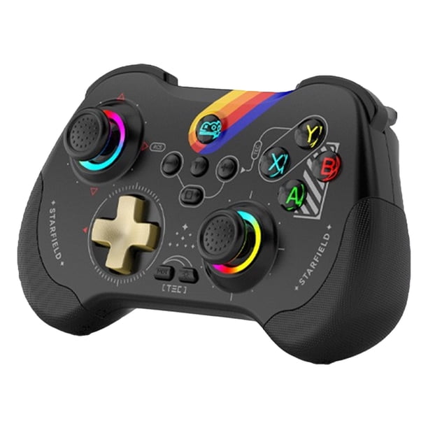 Controlador de juego inalámbrico para Switch/Xbox/PS3/PS4/Android/iOS MFi/PC/Steam, programable, con RGB, joystick de efecto Hall, vibración de doble motor y función Turbo