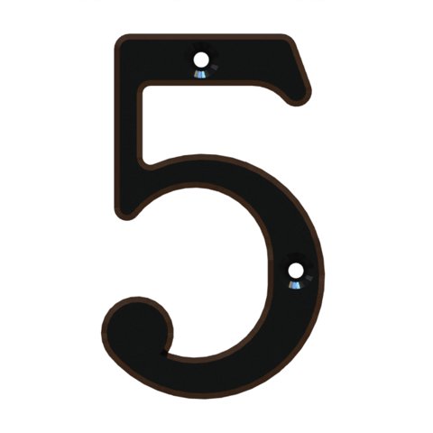 Poli - Número 5 Estándar 8,5Cm Rústico