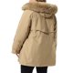 thumbnail image 3 of Abrigos de Trinchera para Mujer Talla Grande de Agnes Orinda con Cintura de Cordón, Cremallera, Rompevientos para Lluvia, Capucha Desmontable, Chaquetas de Invierno con Bolsillo 1X Caqui, 3 of 6
