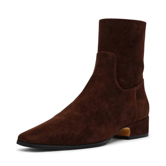 Botín Steve Madden Dusty de gamuza marrón chocolate para mujer