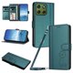 thumbnail image 1 of Funda Cartera Trébol para Motorola Edge 70 5G con Ranuras Tarjetas y Carga Inalámbrica Verde oscuro, 1 of 6