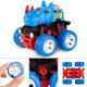 thumbnail image 3 of Camión monstruo de fricción para niños y niñas, paquete de 4 coches de juguete con vehículos Tiger Rhino, juego para fiestas de cumpleaños infantiles de Navidad, regalo para niños pequeños de 3 a 9 añ, 3 of 7