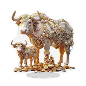 Bothyi - Decoración De Mesa De Vacas Acrílicas, Regalo Ideal, Adorno De Escritorio Para El Rincón De Vacaciones