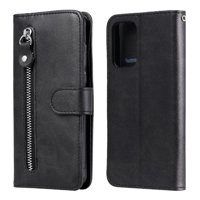 Gangxun - Funda Con Cremallera Para Samsung Galaxy A72 5G, Carcasa Cartera De Cuero Pu Con Soporte Y Tarjetero