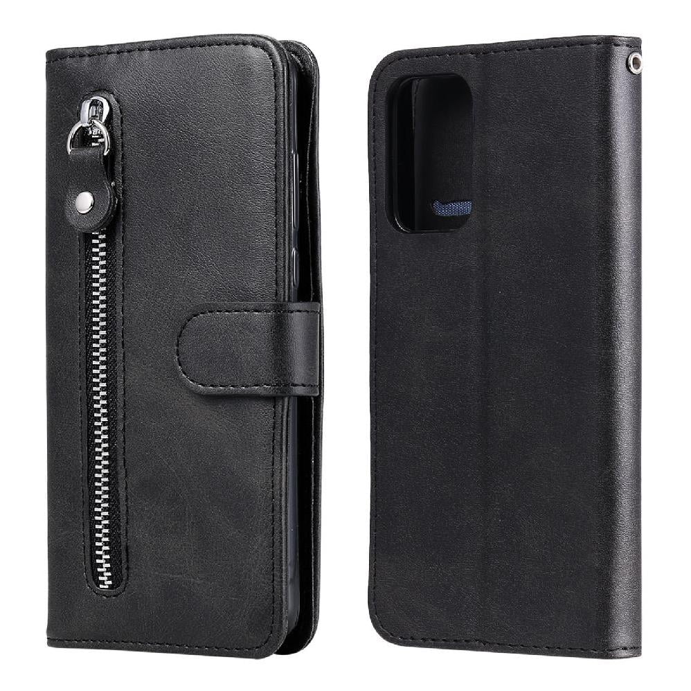 Gangxun - Funda Con Cremallera Para Samsung Galaxy A72 5g, Carcasa Cartera De Cuero Pu Con Soporte Y Tarjetero
