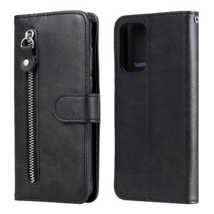 Gangxun - Funda Con Cremallera Para Samsung Galaxy A72 5G, Carcasa Cartera De Cuero Pu Con Soporte Y Tarjetero