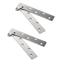 Bothyi - 2 Piezas De Acero Inoxidable Acero Invisible Bisagras De Estantería Plegable Para Sala De Estar Uso En El Hogar L