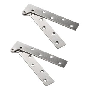 Bothyi - 2 Piezas De Acero Inoxidable Acero Invisible Bisagras De Estantería Plegable Para Sala De Estar Uso En El Hogar L