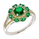 thumbnail image 2 of Anillo Elegant Confetti Paris chapado en oro de 18k, 55 circonitas cúbicas, 2 mm, 2 of 10