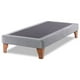 thumbnail image 1 of Base De Cama Europea 1.5 Plaza Gris Claro Felpa 105X190cm, 1 of 2