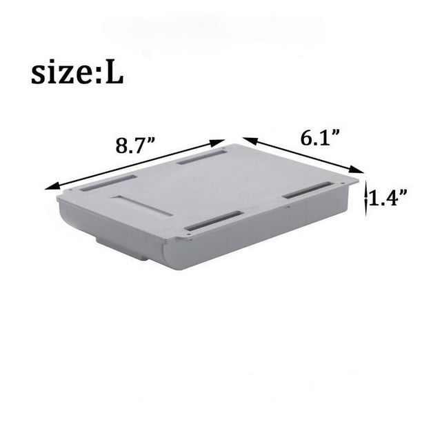 Under Desk Storage Drawer, 2pcs Self-Adhesive Under Desk Drawer Slide-out, Stick On Drawer Under Desk Organizer Pen Holder Hidden Storage Under Desk Pull Out Drawers Trays For Office, School, Home