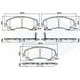 thumbnail image 2 of Pastillas Freno para auto Infiniti QX50 2014-2017 Delantero, 2 of 5