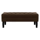 thumbnail image 1 of Banqueta Wood 2c Felpa 00 Chocolate, 1 of 4