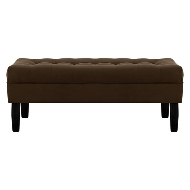 Banqueta Wood 2c Felpa 00 Chocolate
