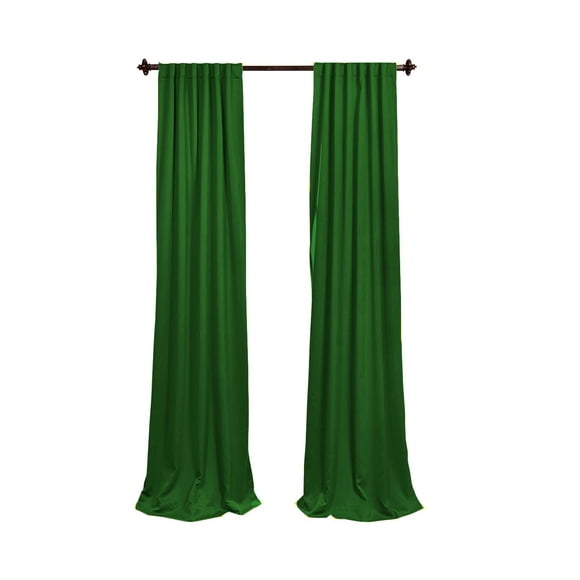Telón de fondo, lino, poliéster, popelina, verde esmeralda, 96 x 58 cm