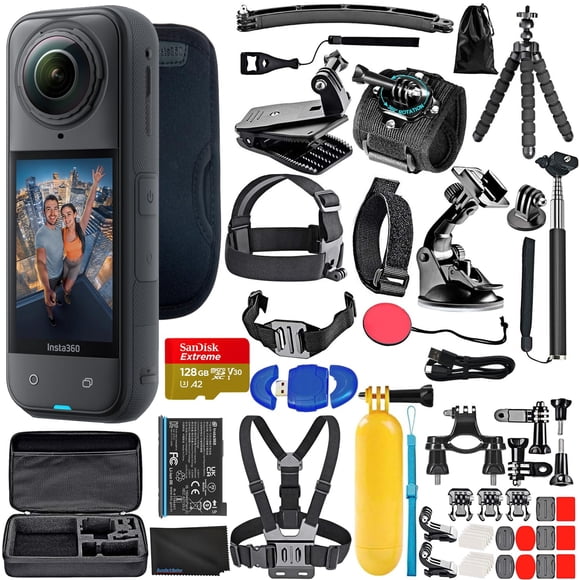 Kit De Cámara De Acción Insta360 X5 8k Resistente Al Agua