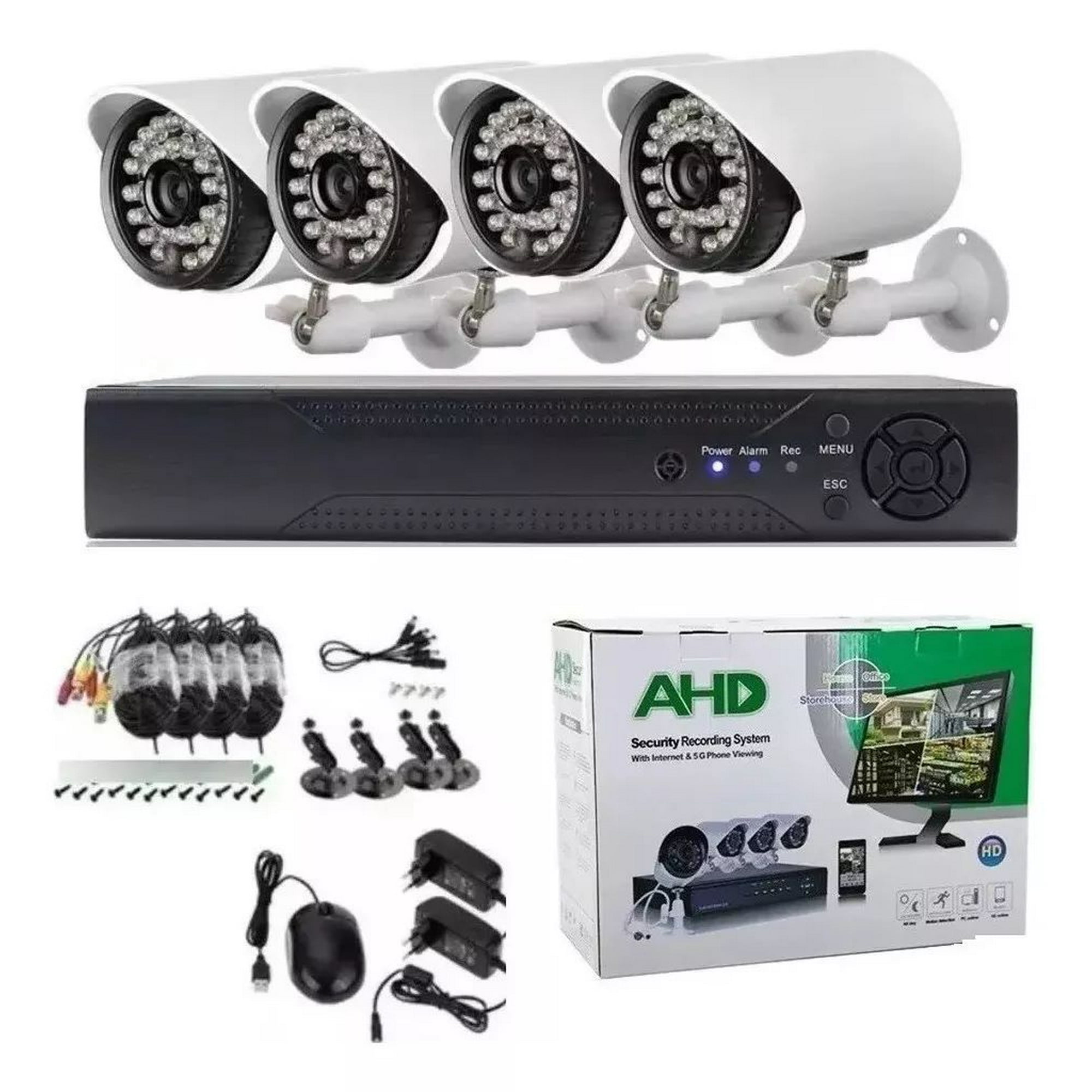 Shop E-home - Kit Cctv 4 Camaras Seguridad Dvr Wifi Hd1080p