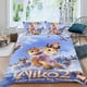 thumbnail image 2 of Película de Niko Conjunto de sábanas temático, trío de piezas, cómodo y amigable con la piel, diseño único, regalo de decoración para el hogar para familiares, amigos y fans, 90 cm * 190 cm, 2 of 6