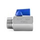thumbnail image 3 of Válvula de bola QWORK Mini 304 de acero inoxidable 3/4 NPT, paquete de 2, 3 of 8