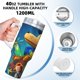 thumbnail image 5 of Hombre Perro Vaso aislado de acero inoxidable con asa, diseño temático, regalo para familia, amigos y fans; incluye pajita y encaja en el portavasos estándar, 40 oz, 5 of 6