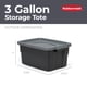 thumbnail image 3 of Bolso Rubbermaid con cuello rugoso, 11.4 L, paquete de 6 unidades, negro y gris, 3 of 8
