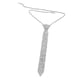 thumbnail image 4 of Collar De Diamantes De Imitación Con Lazo Para El Cuello, Joyería Para Mujeres Y Niñas, Cadena Brillante Plateada, 4 of 5