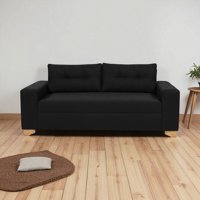 Diseños Valestrini - Sofa Paris Tres Cuerpos Lino Negro