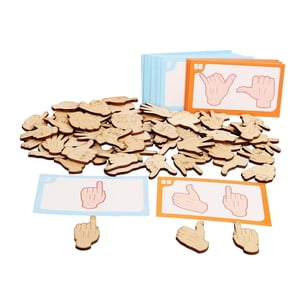 Magideal - Juego Educativo De Emparejamiento, Juguete De Emparejamiento De Gestos Y Formas, Juguete De Educación Temprana Para Niños, Niñas Y Niños En Edad Prees