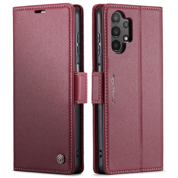 CaseMe tipo cartera Samsung Galaxy A05S con cierre magnético, RFID, tarjetero, soporte, carga inalámbrica