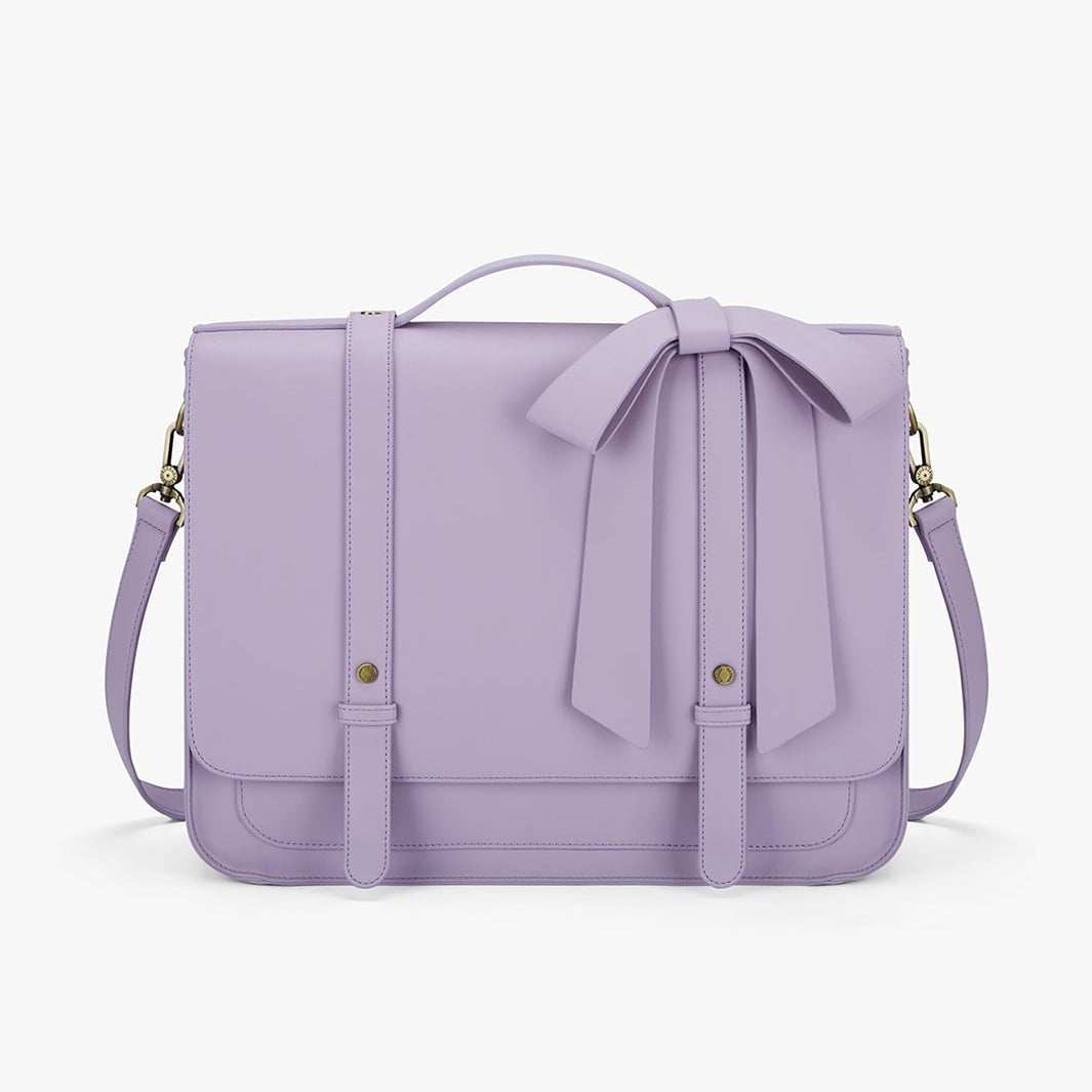 Ecosusi - Mochila Y Maletín Con Lazo Removible Summer Garden Romance Para 14 - Morado