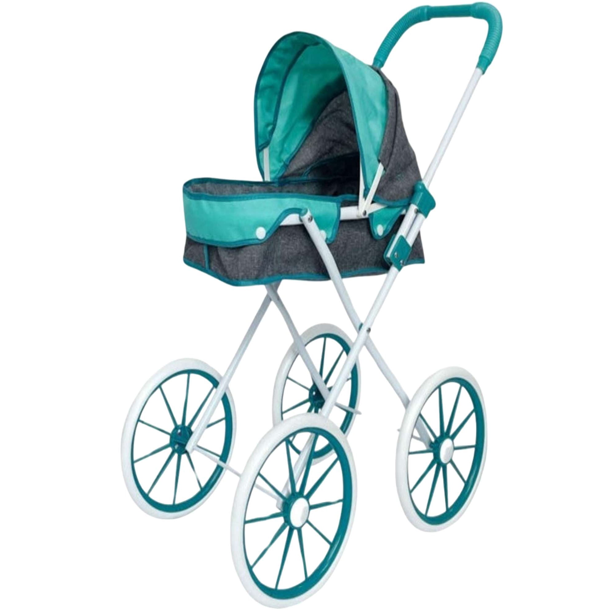 Genérico - Coche De Muñecas Estilo Clásico Lujoso Celeste