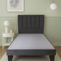 Flobal - Cama 1,5 Plazas Incluye Base + Respaldo Franjas Marengo