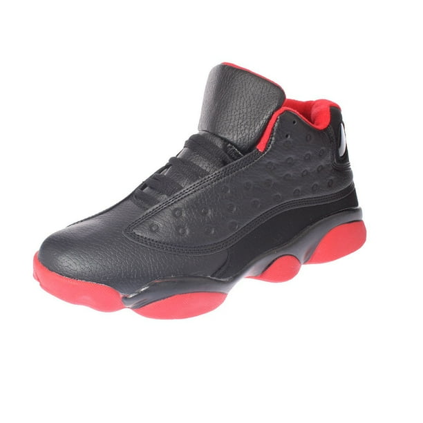 Zapatilla Caña Negro/Rojo Vía Franca