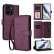 thumbnail image 1 of Funda Cartera Mariposa para [Motorola Moto G 2025 5G] con Soporte y Cremallera Violeta, 1 of 6