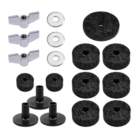 Magideal - Arandelas De Platillo De Repuesto, Accesorios Musicales, Instrumentos De Percusión, Arandela De Platillo, Fieltro De Tambor , Para , Negro