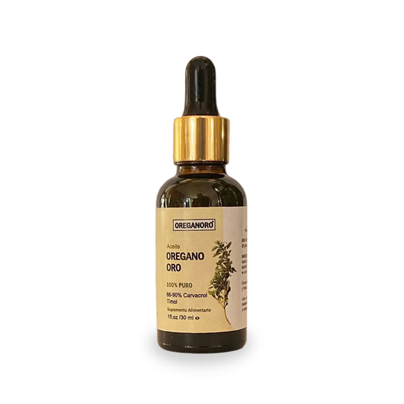 Aceite De Orégano Oro 100% Puro 30 Ml, Madre Tierra