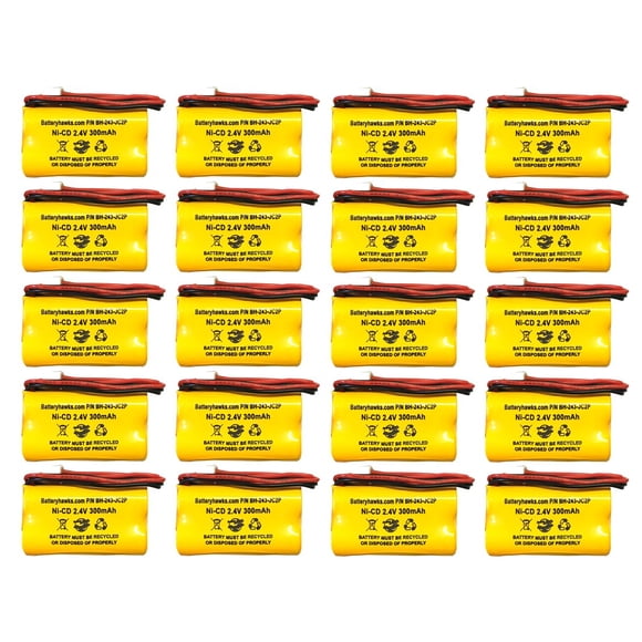 Batería Battery Hawk Ni-CD 2.4V 300 mAh (paquete de 20 unidades)